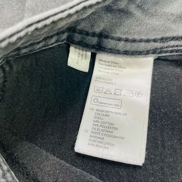 10/$25🦋 H&M &Denim Black Raw Hem Skinny Jeans - Size 25 - Picture 8 of 13